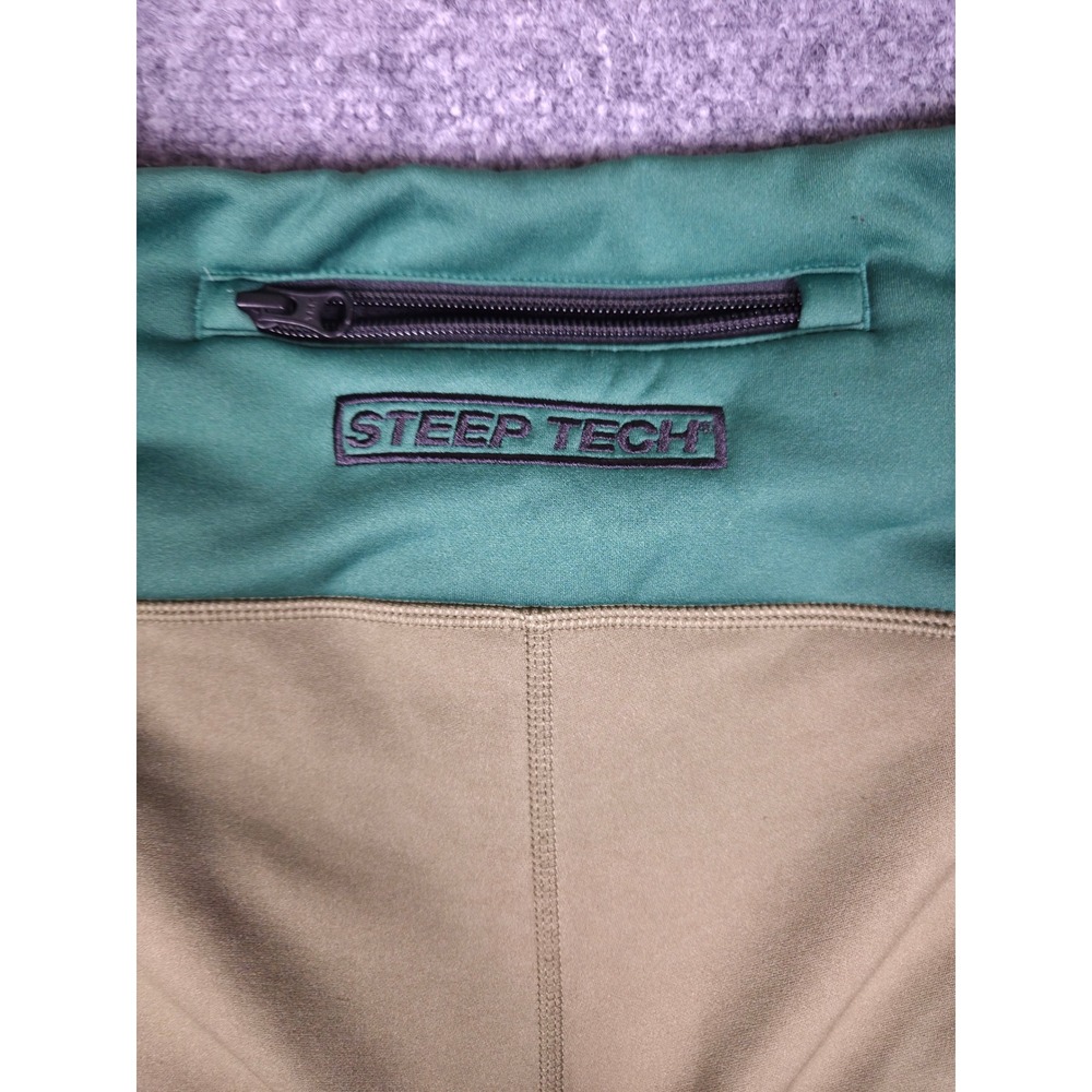 The North Face Steep Tech Leggings Womens L Olive Green Black Fleece Tights - Picture 13 of 13